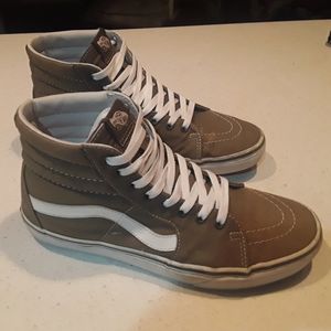 VANS sk8 Hi ,olive green, sz 9,